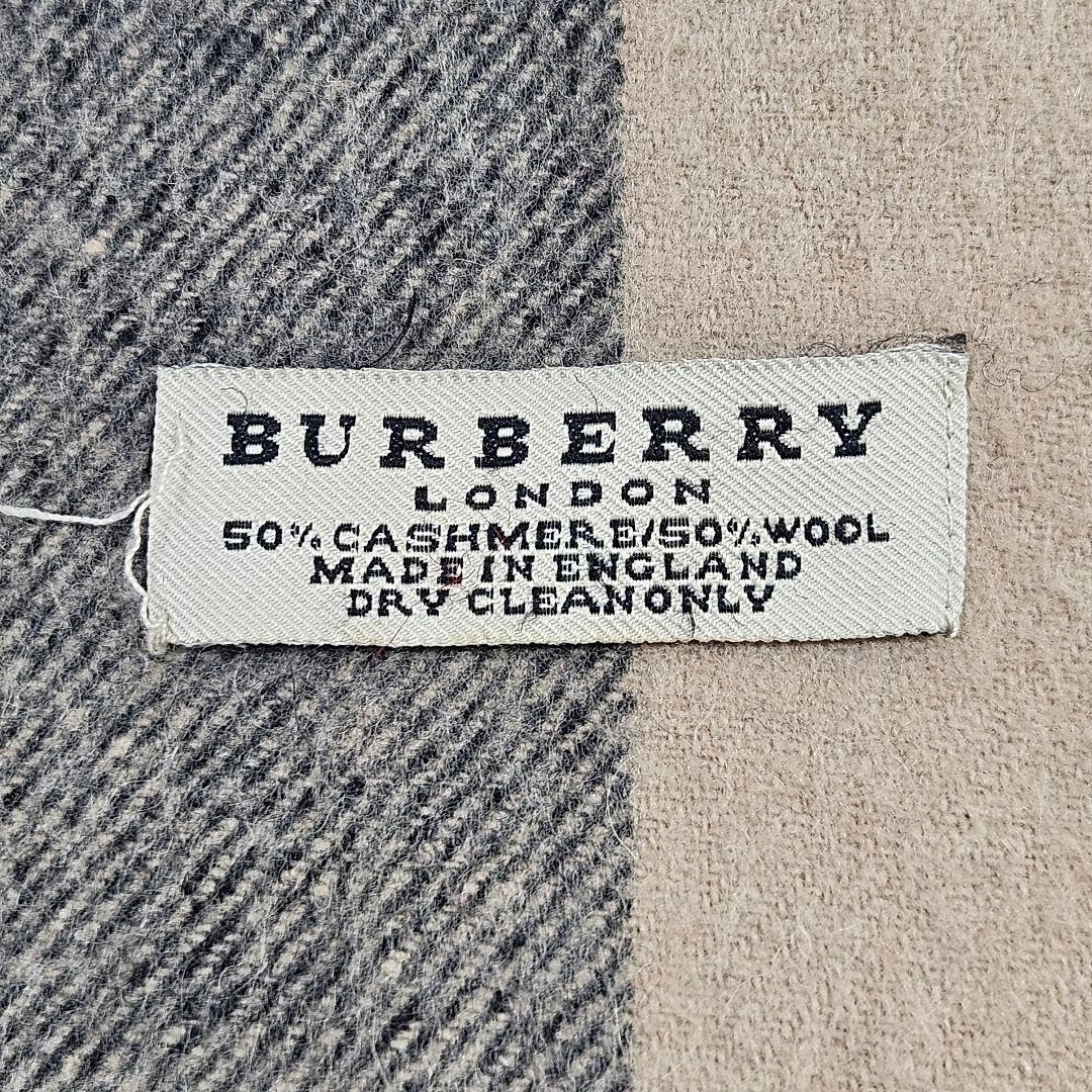 BURBERRY バーバリー チェック カシミヤ ウール ストール マフラー