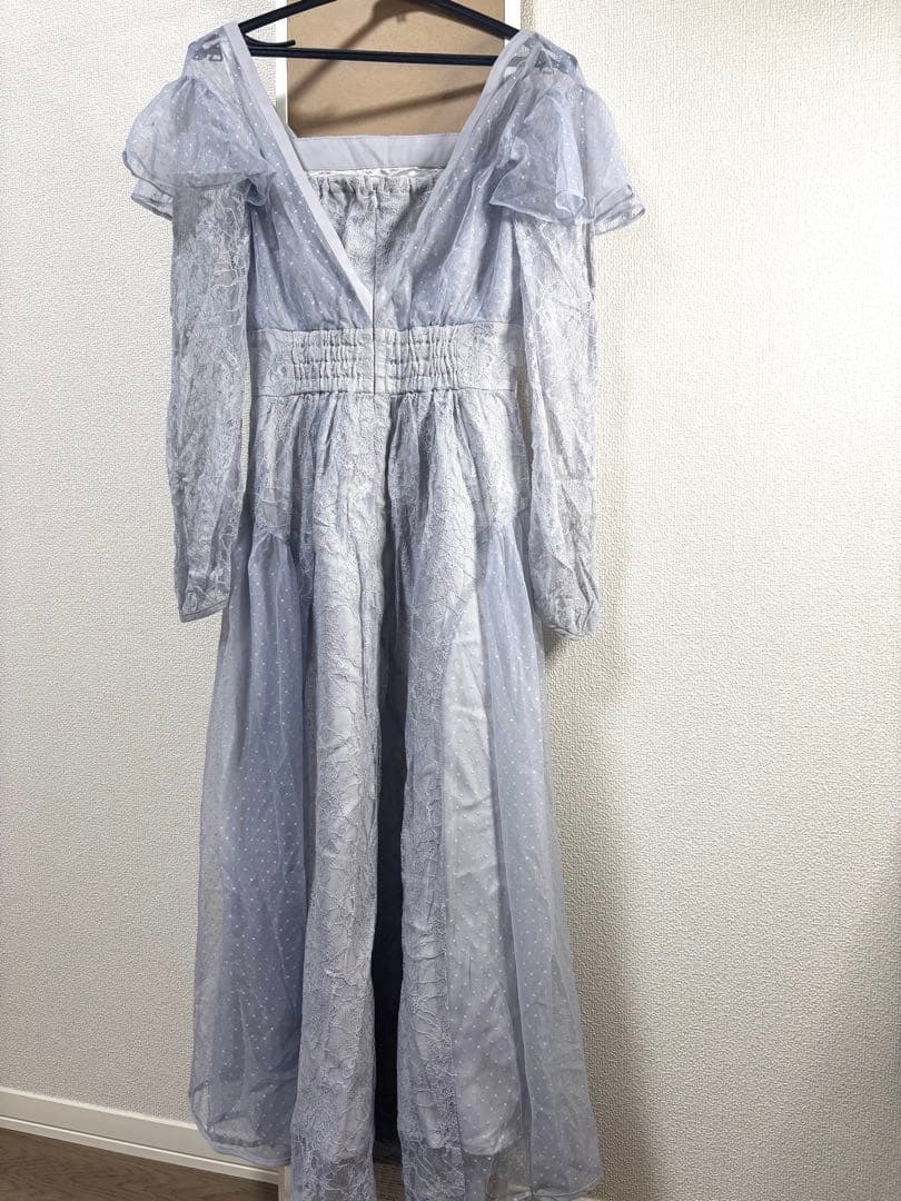 【美品】dazzlin MIXレースドレス Sサイズ