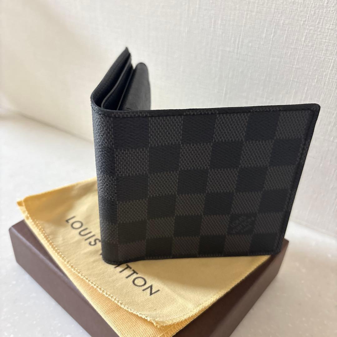 未使用品　ルイヴィトン　ダミエ　二つ折り財布　ケース