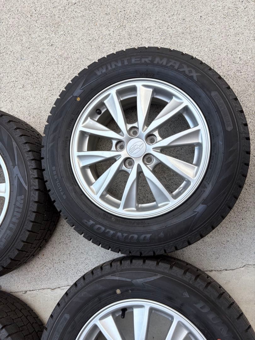 ひろ①195/65R15 24年38週製インプレッサ純正　pcd100
