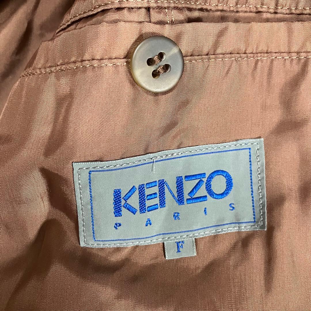 KENZO ヴィンテージ　トレンチコート　ベージュ　ダブル　ケンゾー　ウール