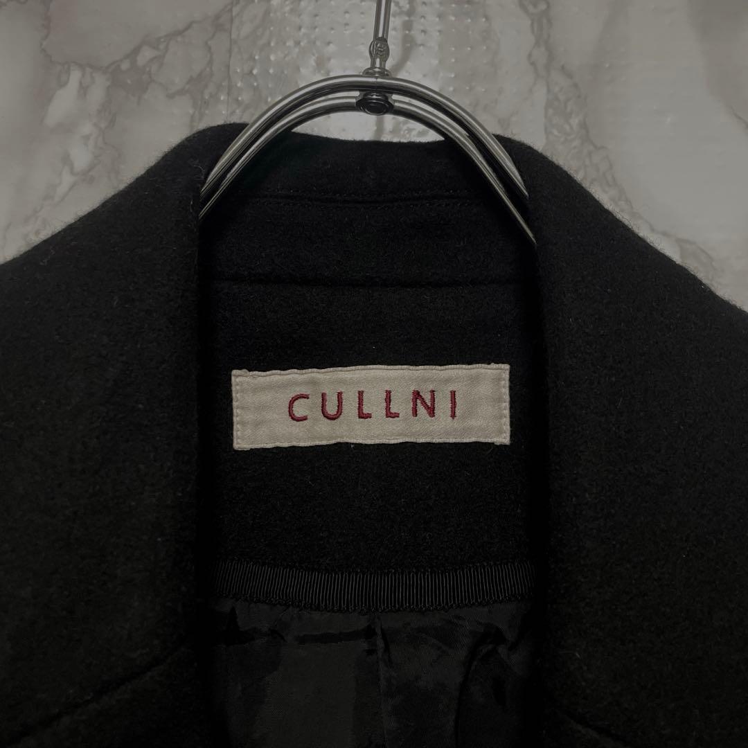 美品　CULLNI デザインチェスターコート　ロングコート　ジップ　日本製