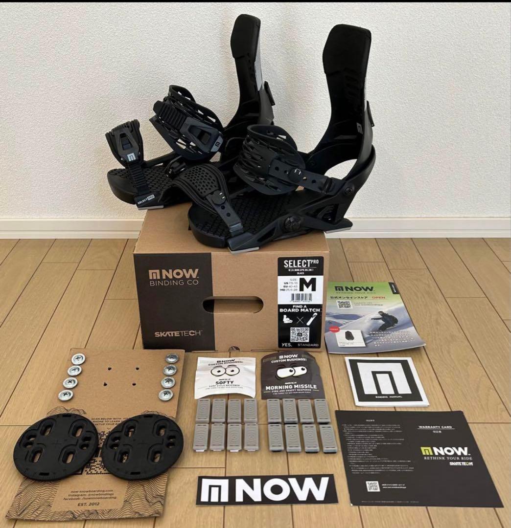 NOW BINDING 23-24 SELECT PRO サイズM ビンディング