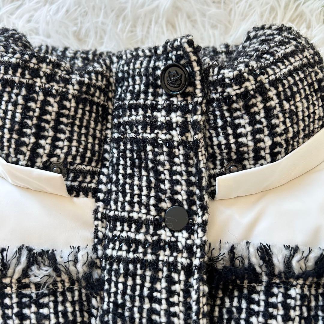 ジャケット・アウター herlipto Hooded Tweed Shell Down Jacket