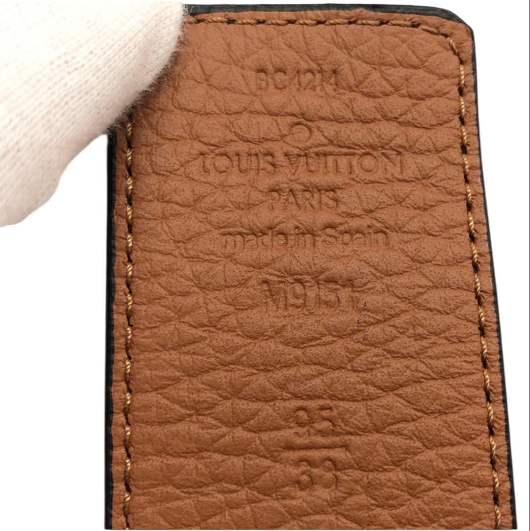 LOUIS VUITTON M9151T LV イニシャル レザーベルト