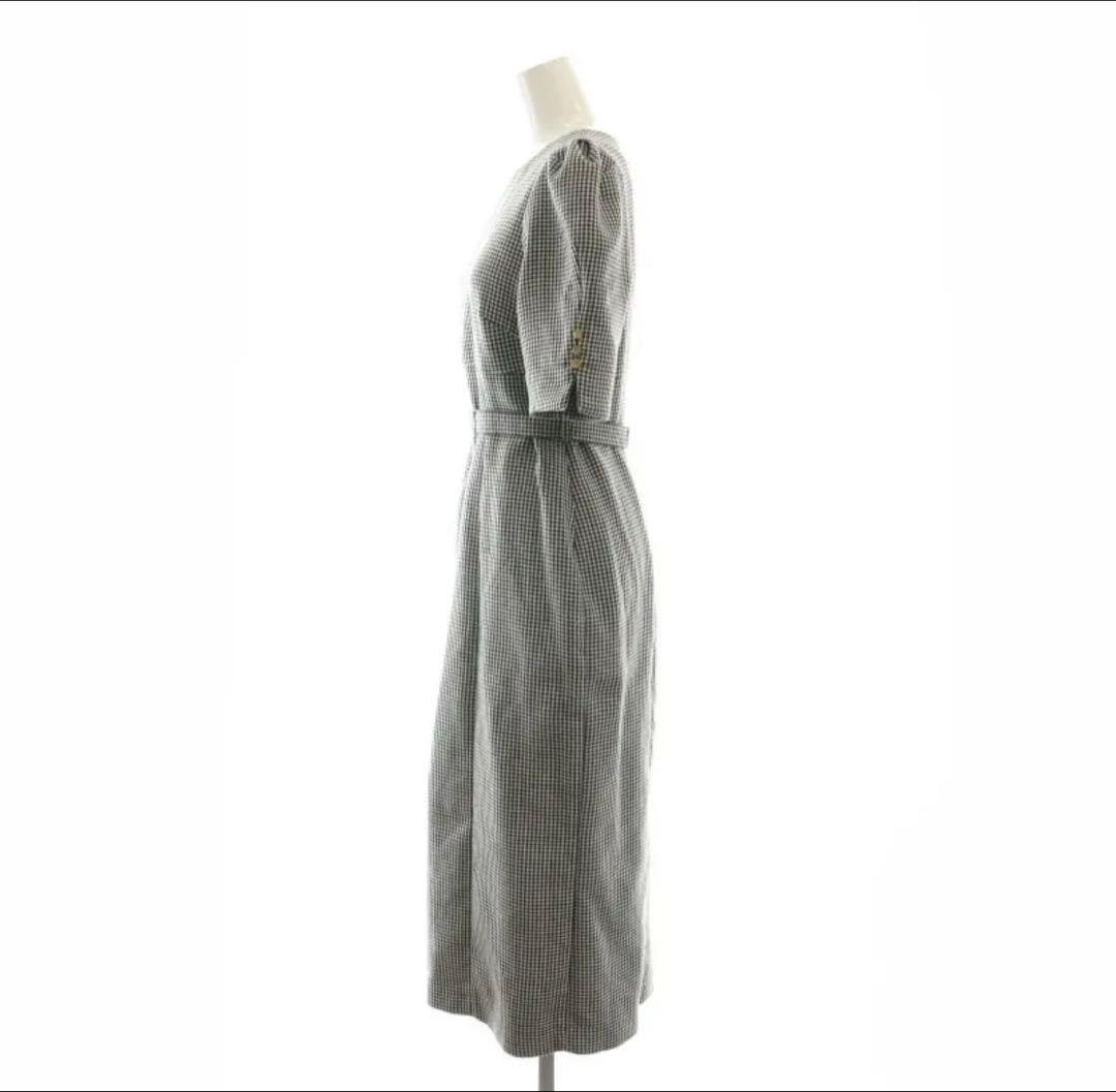 ハーリップトゥLady Checkered Belted Midi Dress