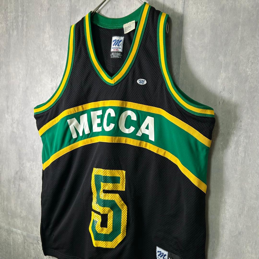 希少 90s' HIPHOP MECCA HOOP セットアップ メッシュ 黒