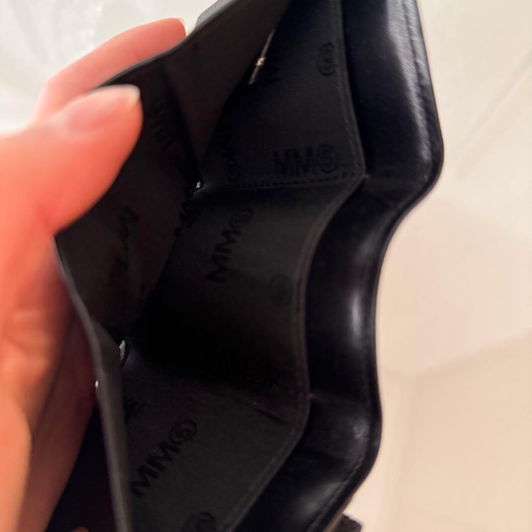 Maison Margiela MM6 ブラック三つ折り財布