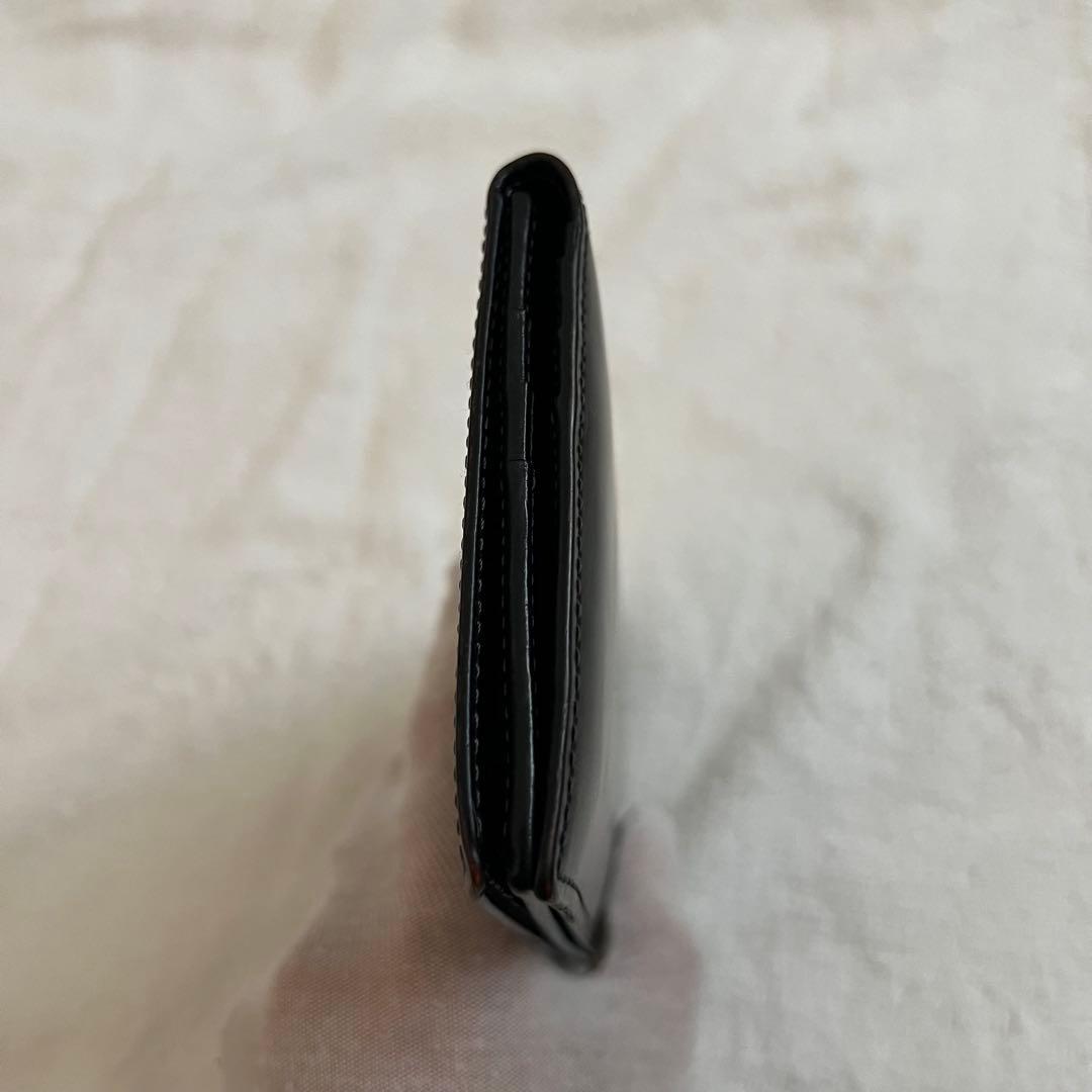 極上レザー SOMES コードバン 長財布 札入れ 黒