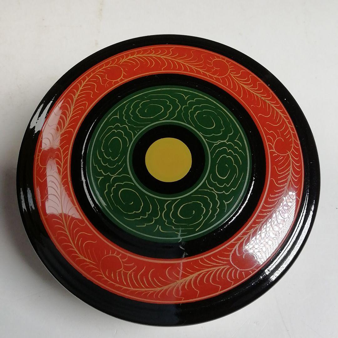 Ｗ１７６　棗　『唐物写　独楽棗』『中村湖彩 造』　共箱　茶道具