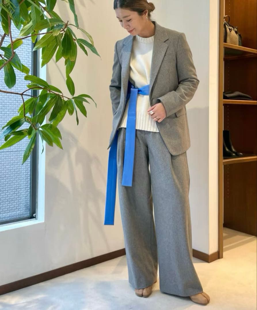 【美品✨】MACPHEE ラムカシミヤ クルーネック ニット トゥモローランド