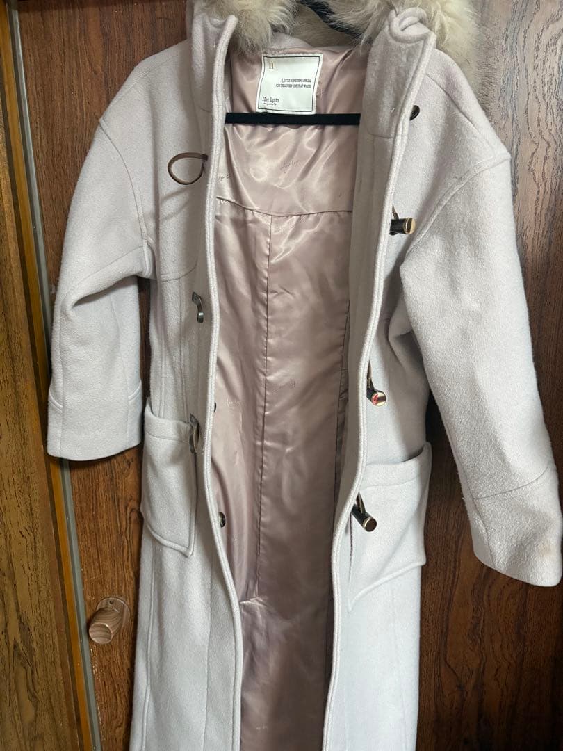herlipto ダッフルコートFauxFurHoodieDuffleCoat