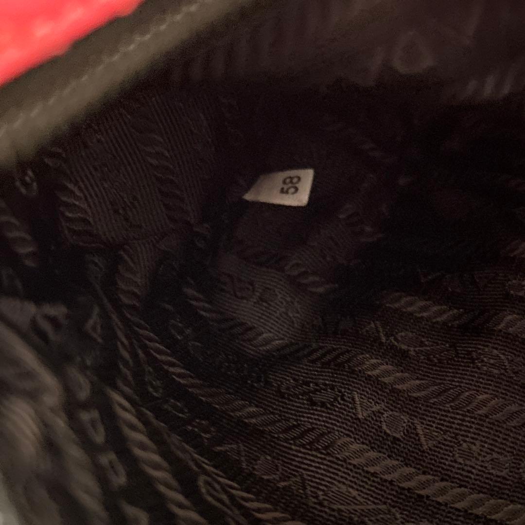 新品　PRADA キルティング　ポーチ　ピンク