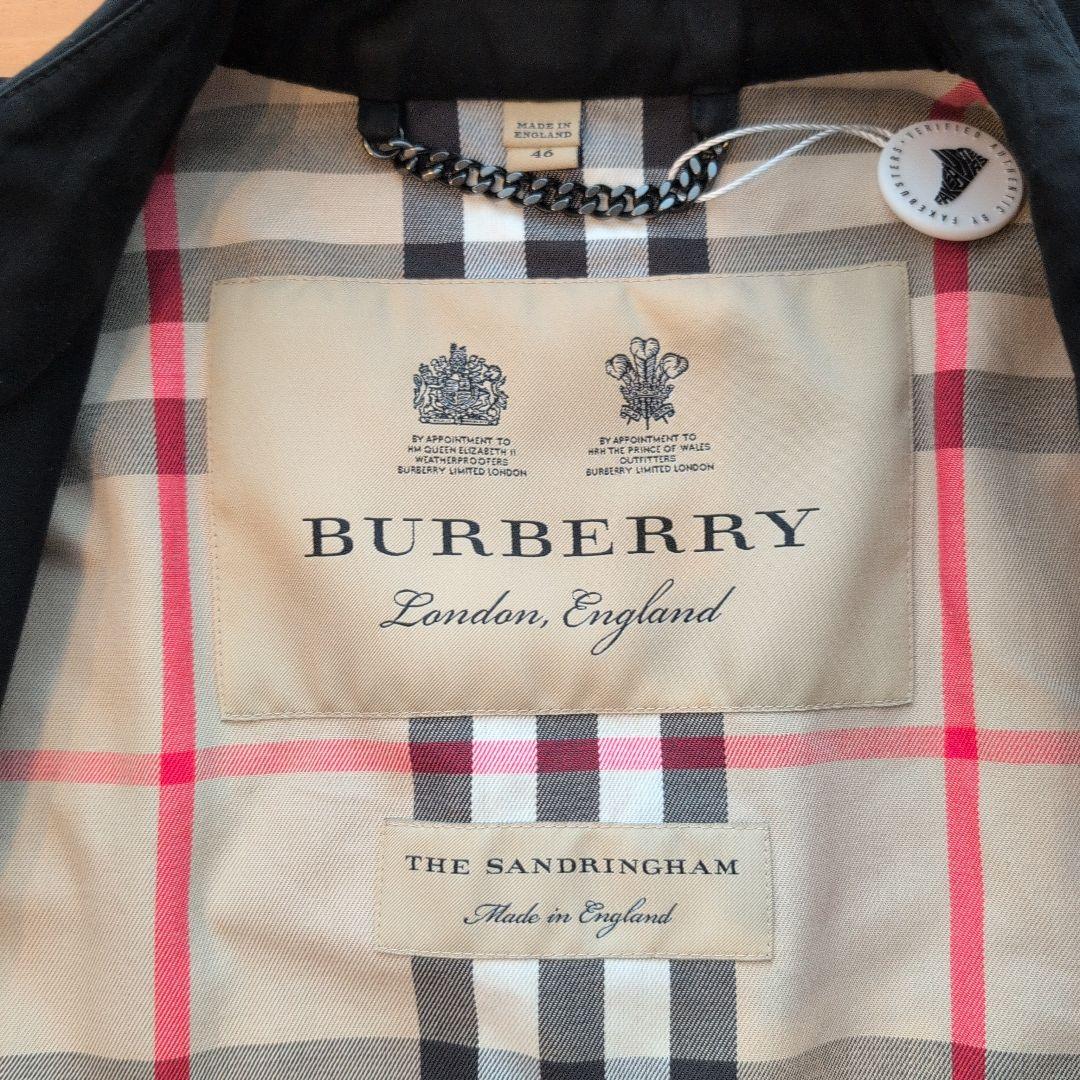 BURBERRY トレンチコート ブラック THE　SANDRINGHAM
