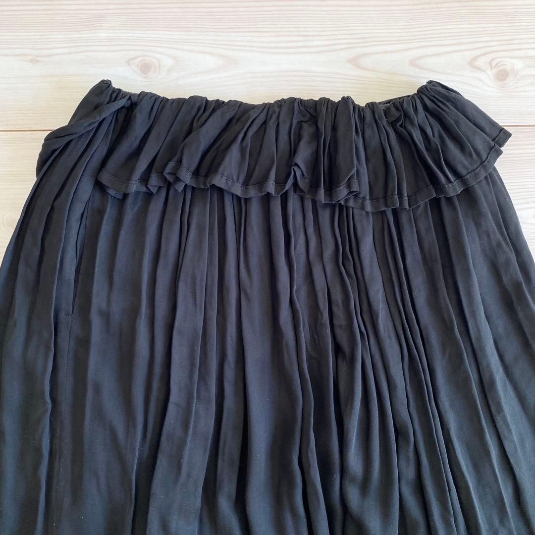 yohji yamamoto femme 2019AW ギャザースカート 黒