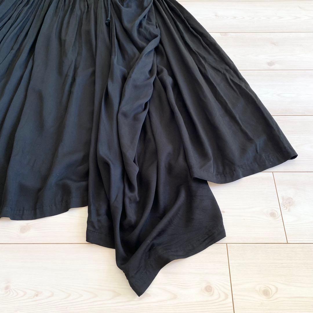 yohji yamamoto femme 2019AW ギャザースカート 黒
