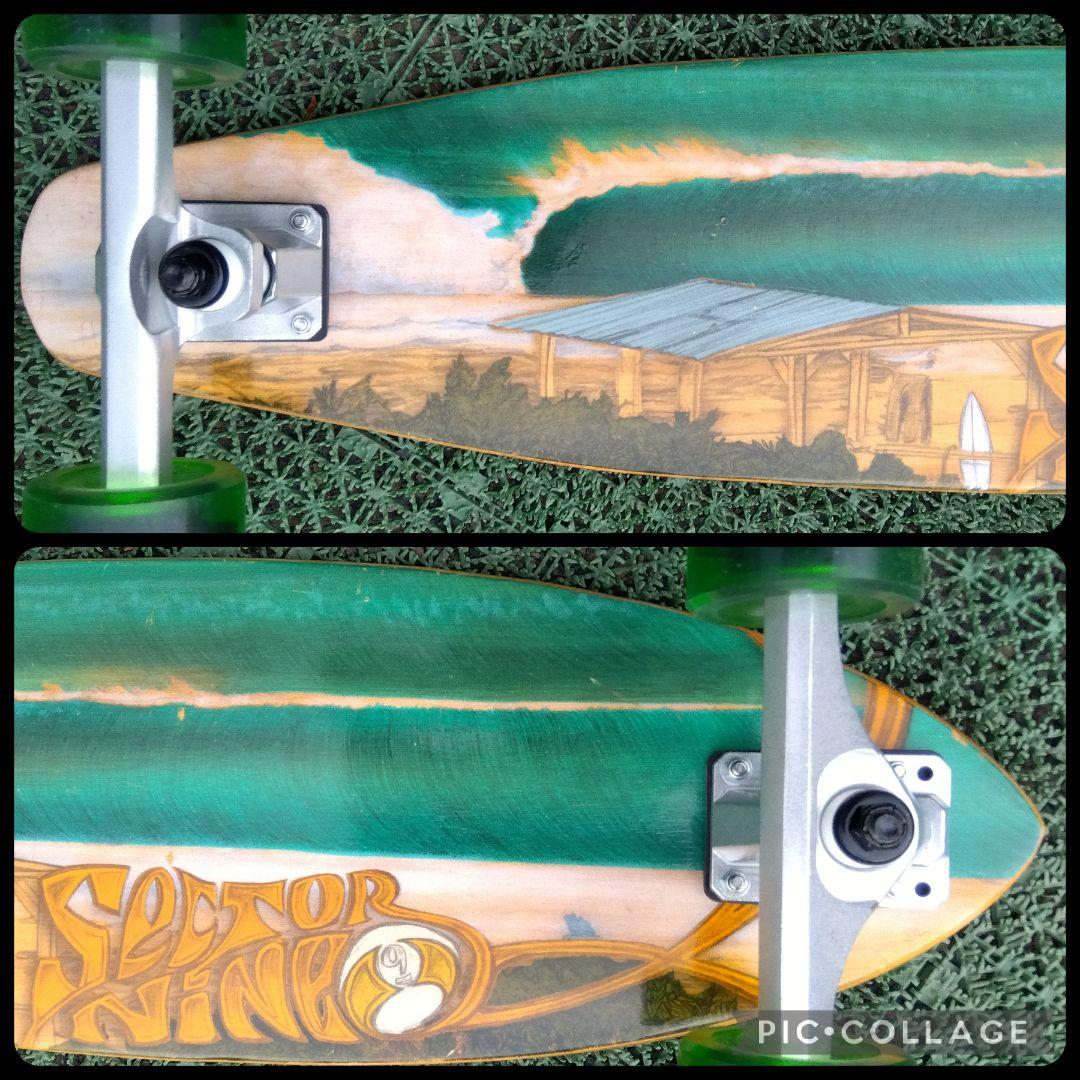 極美✨希少 SECTOR9バンブー ロング サーフスケート CX系/YOW ヤウ