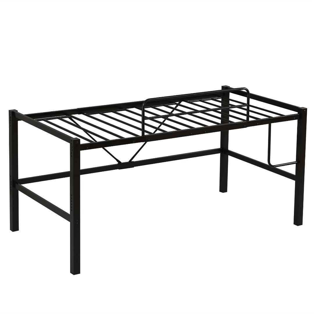 【高さ90cm】ロフトベッドパイプベッド シングルベッドロータイプ 省スペース