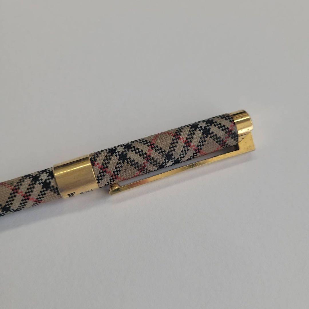 【レア】バーバリー ノバチェック シャーペン　布張り　廃盤　BURBERRY
