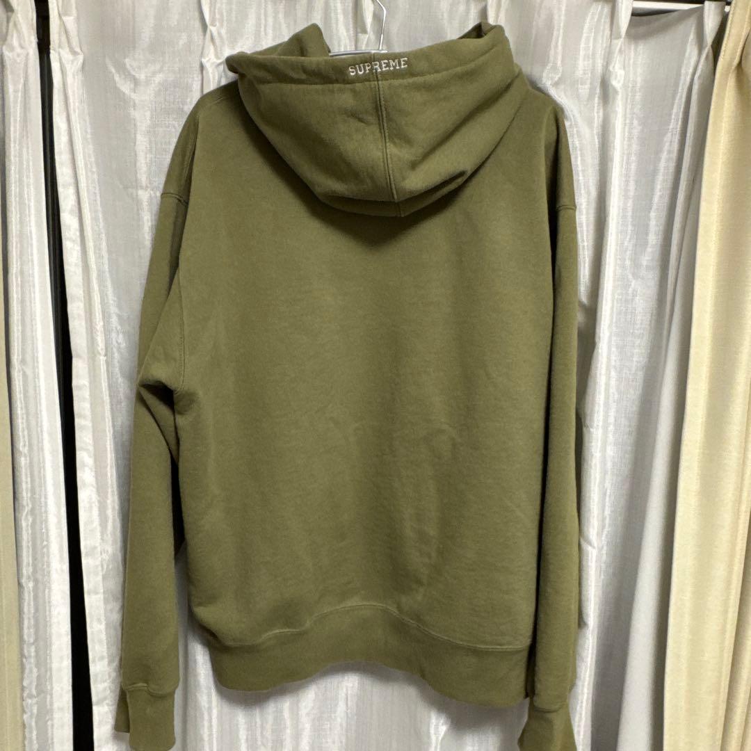 supreme sロゴ　ジップアップフーディー