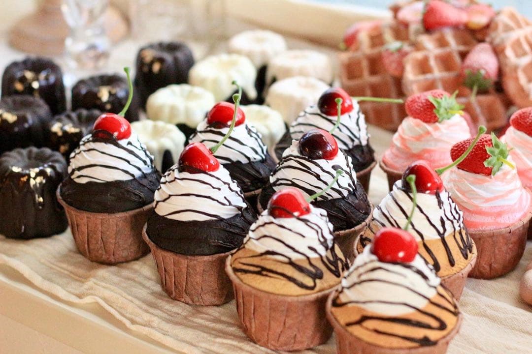 参考画像 クレイカップケーキ