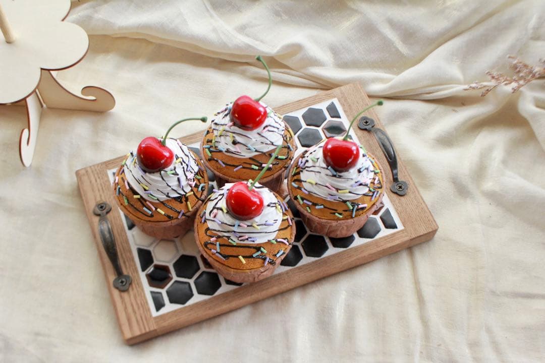 参考画像 クレイカップケーキ