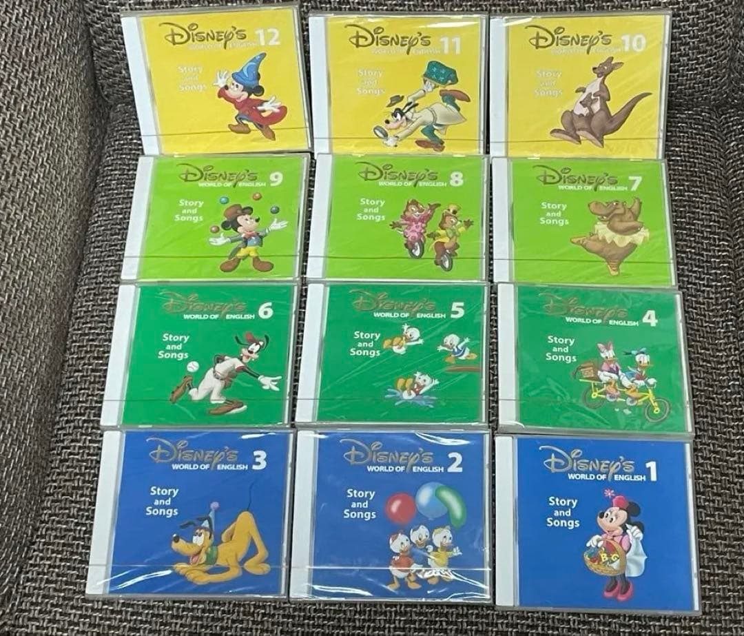 Disney English DWE book DVD CD 1〜12
