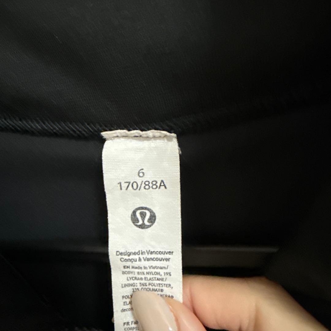 美品　Lululemon ルルレモン　ディファインジャケット　ブラック　サイズ6