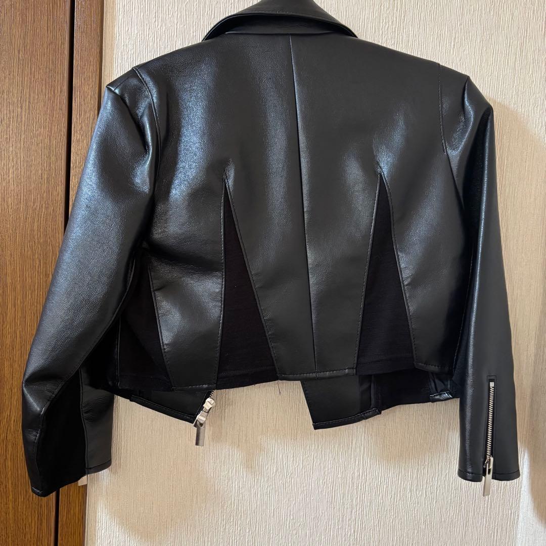 コムデギャルソン　ブラックライダースジャケット