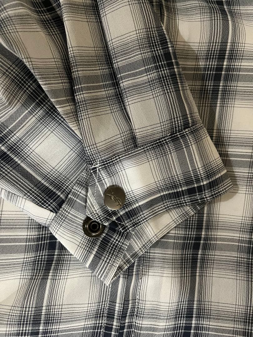 専用Yves Saint Laurent スウィングトップ チェック　白　グレー