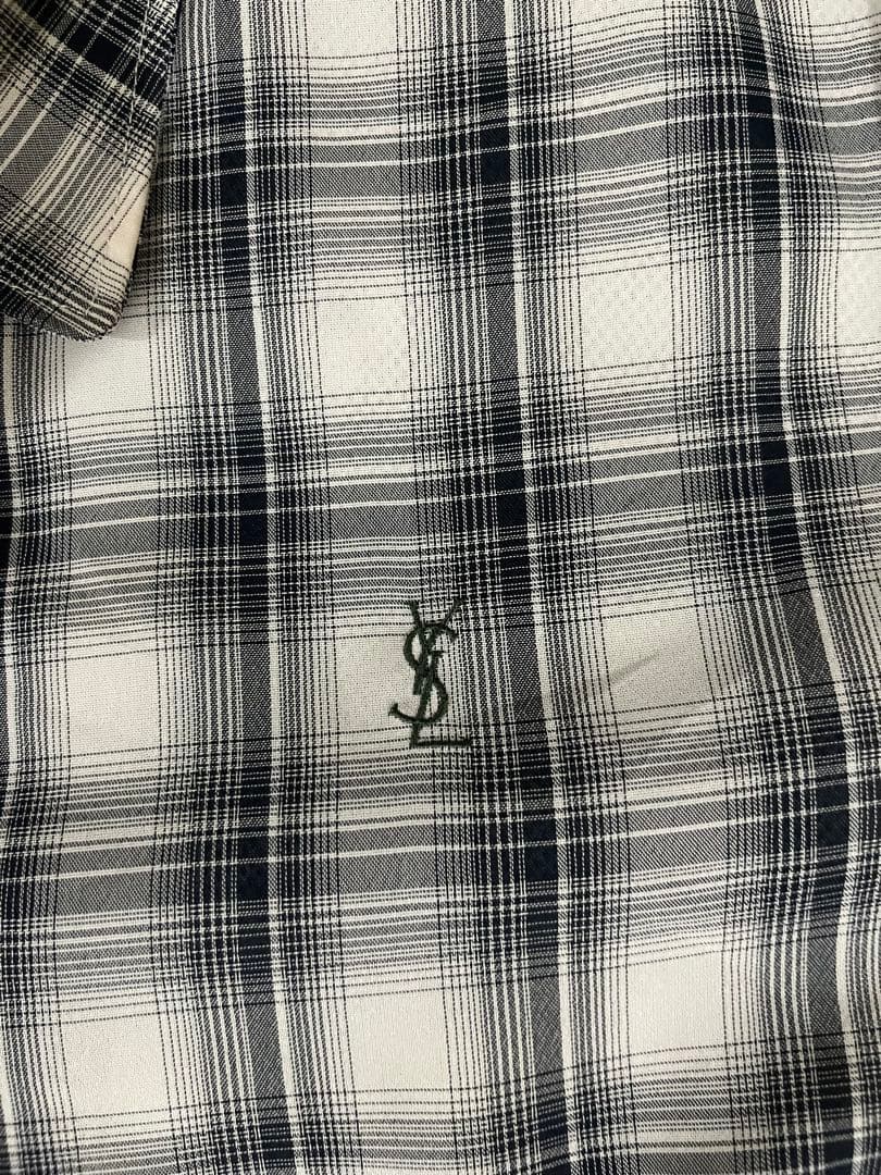 専用Yves Saint Laurent スウィングトップ チェック　白　グレー