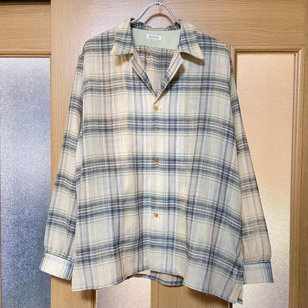 26ss NICENESS THOM JACKET SHIRT ライトグリーン