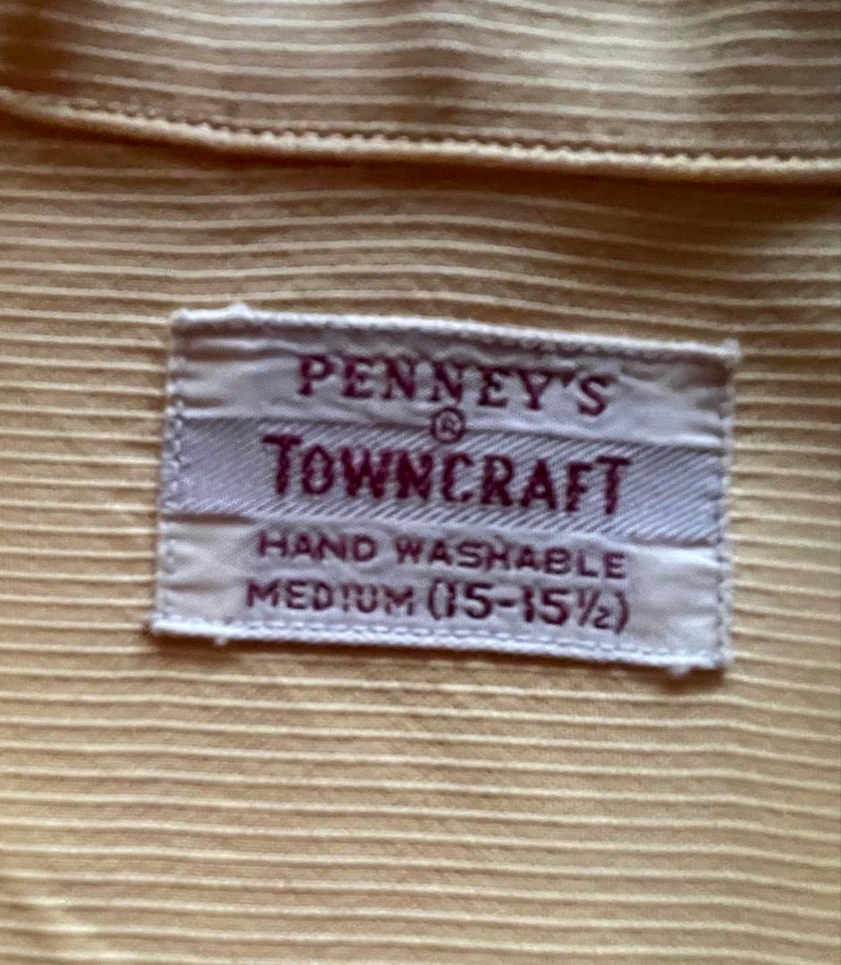 50's Towncraft Pennys レーヨンシャツ レモンイエロー