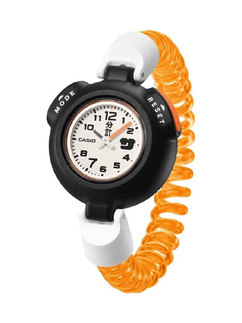サ時計 CASIO オレンジ SAN-100H-7BJR サウナ時計