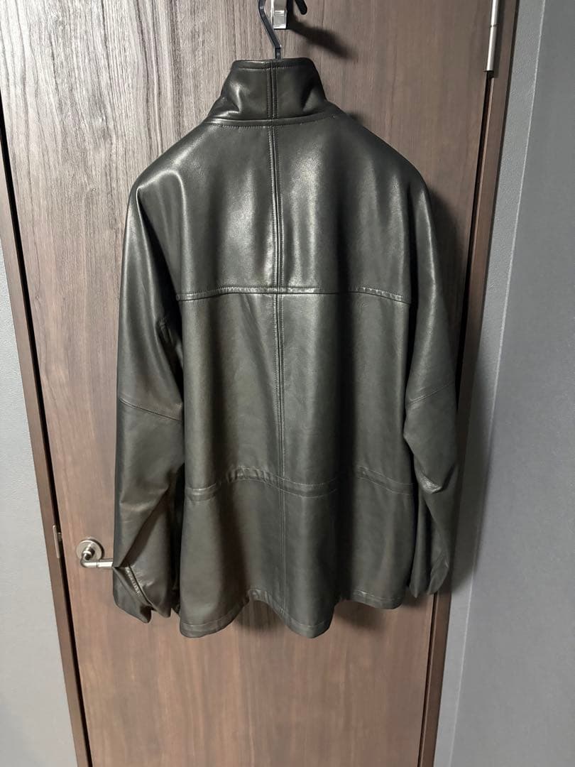 ジャケット・アウター LIDNM GOAT LEATHER TECH BLOUSON
