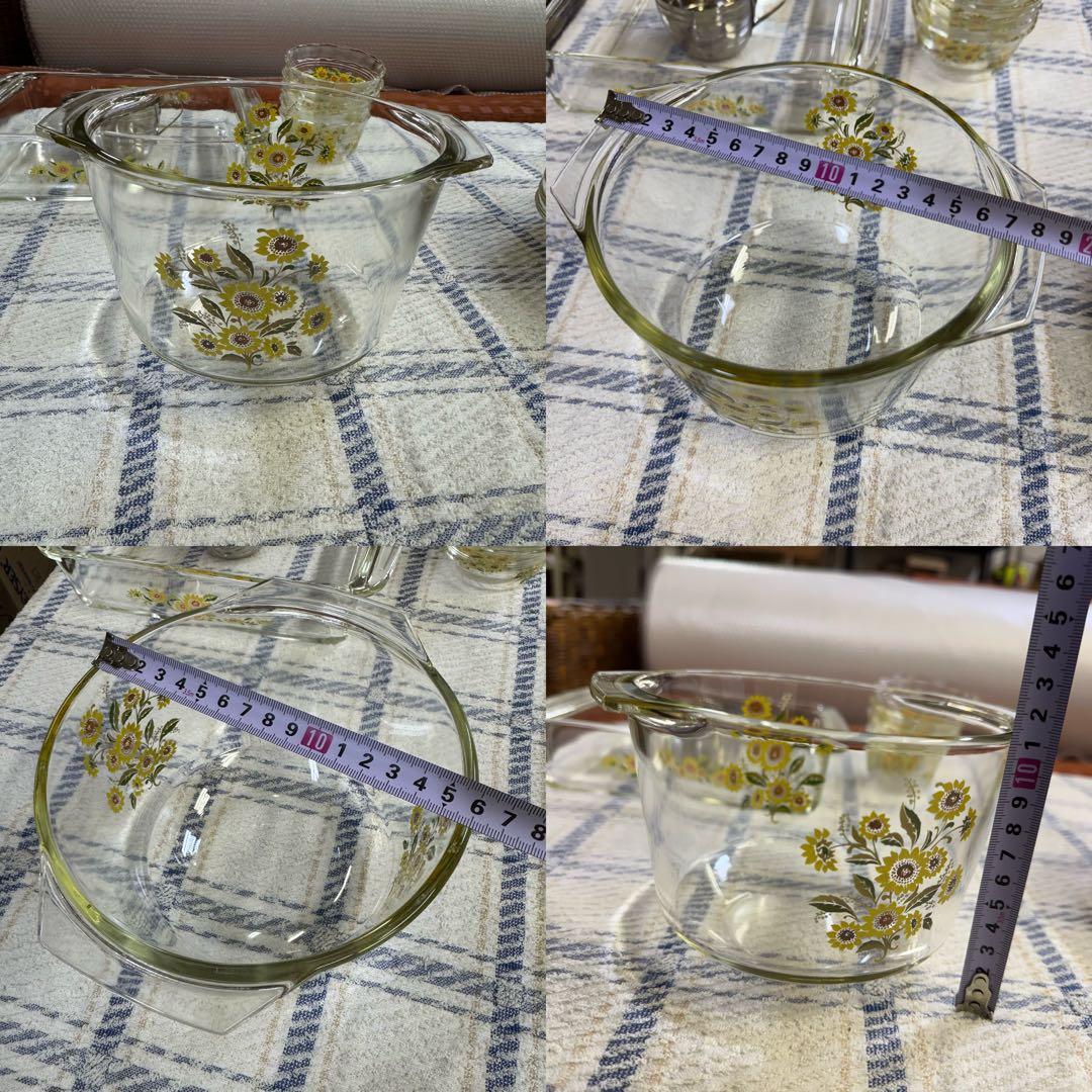 PYREX 耐熱ガラス　小皿　中皿　大皿　ボウル　パイ皿　食器　セット売り
