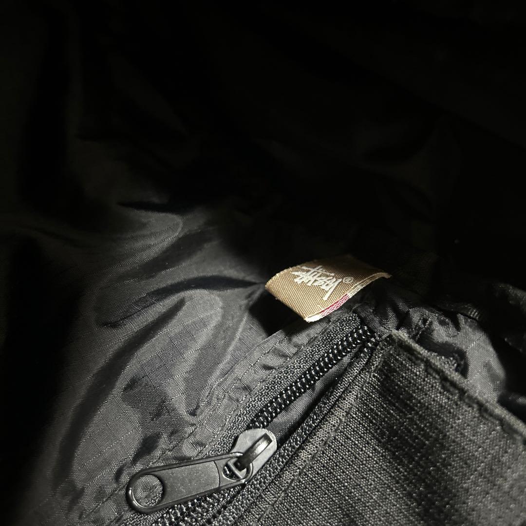 old stussy ステューシー　黒　 メッセンジャーバッグ　古着　y2k