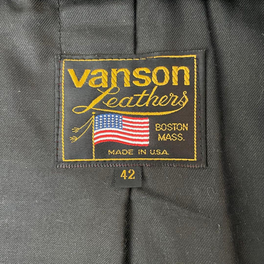 VANSON シングルライダース タイプB 42インチ ライナー無し
