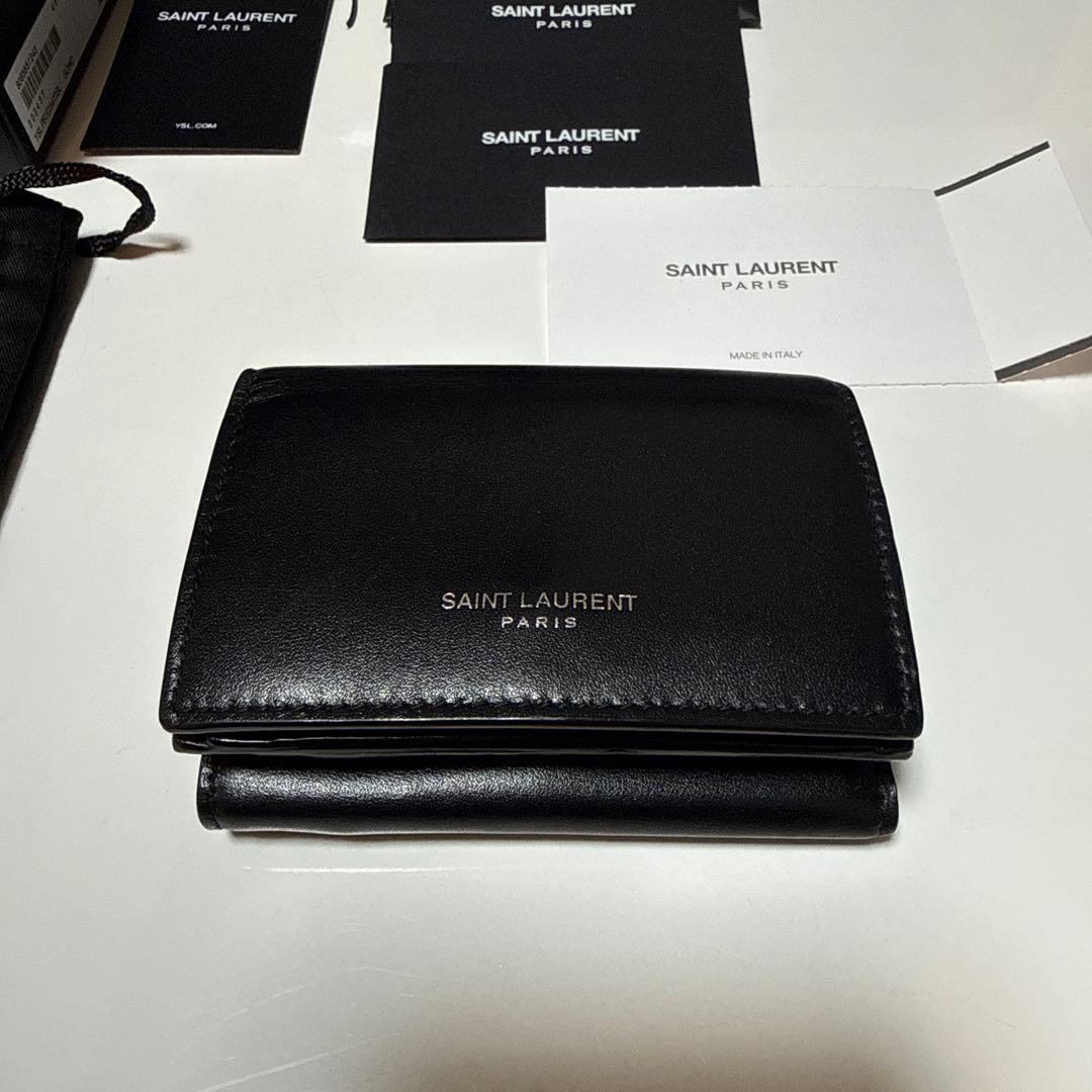 SAINT LAURENT サンローラン 三つ折り財布 タイニーウォレット