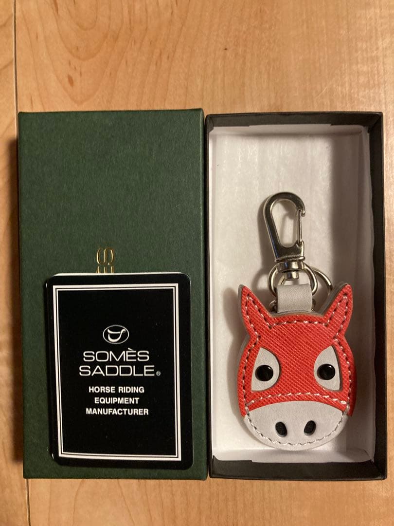 ソメスサドル　馬メンコキーホルダー