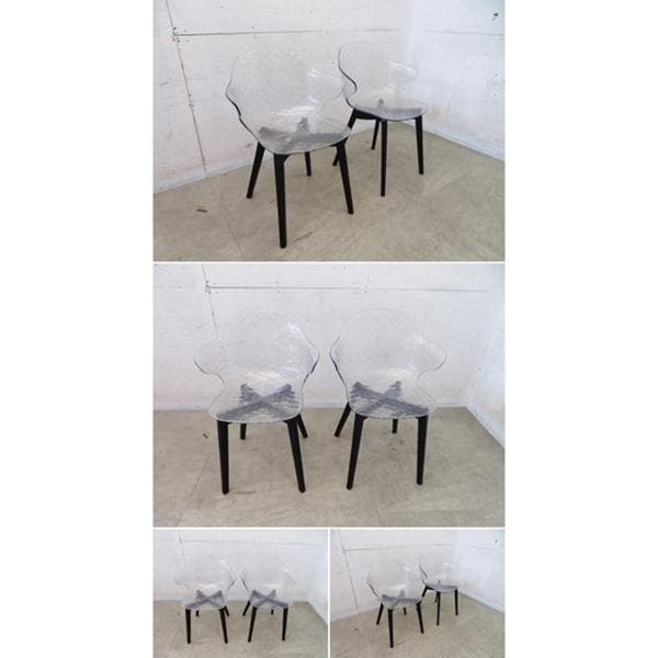 美品■カリガリス■サントロペ■ダイニングチェア■2脚セット■イタリアモダン■