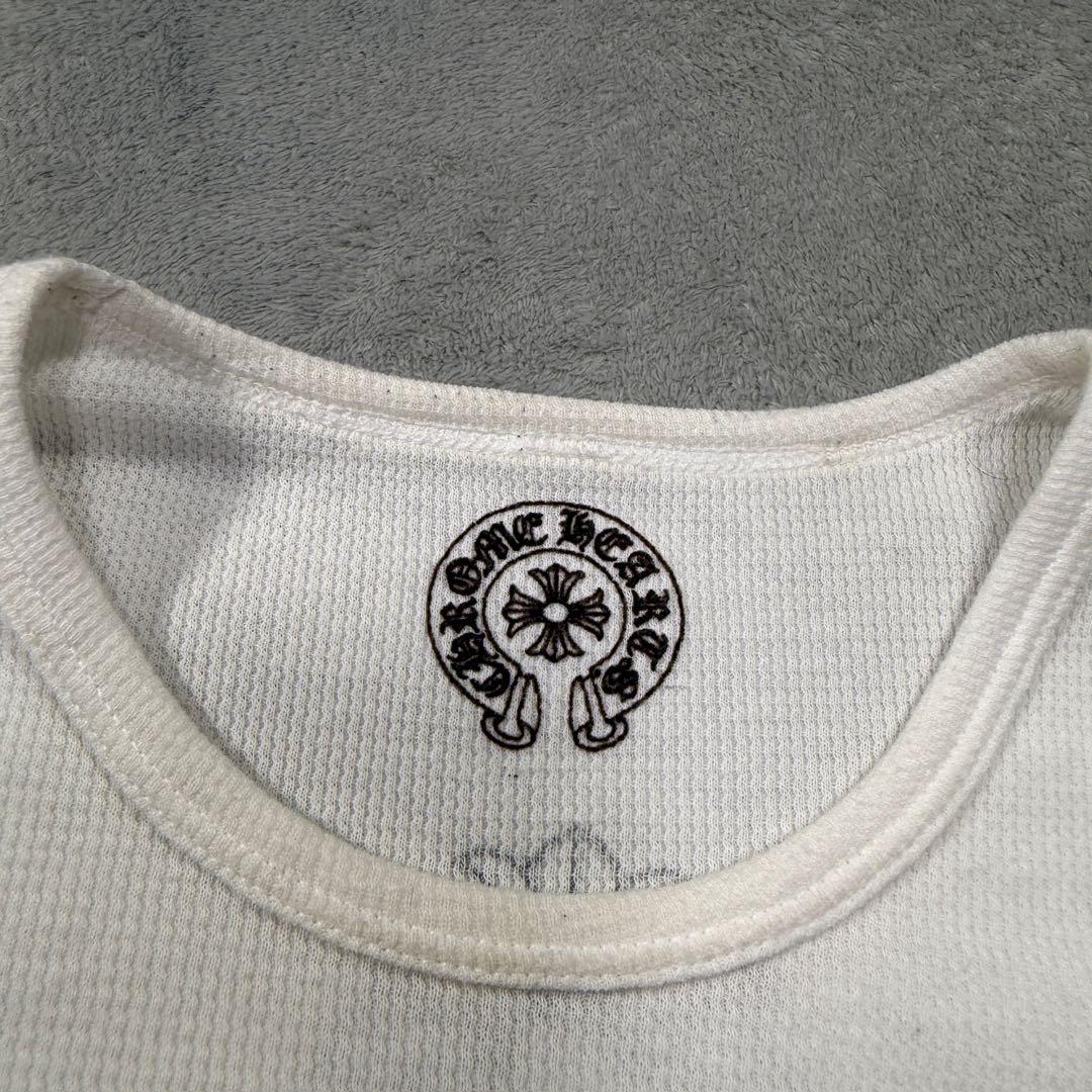 クロムハーツ　サーマルロンT 長袖Tシャツ ホワイト XS