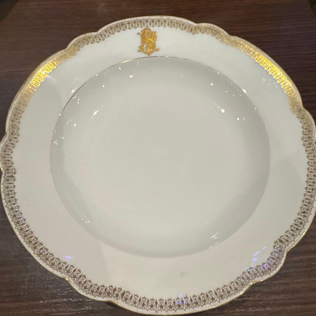 Pillivuyt 金縁皿 1887年製　　3枚セット