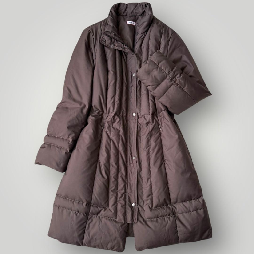 美品☆マックスマーラ マックスアンドコー ロングダウンコート ブラウン 44