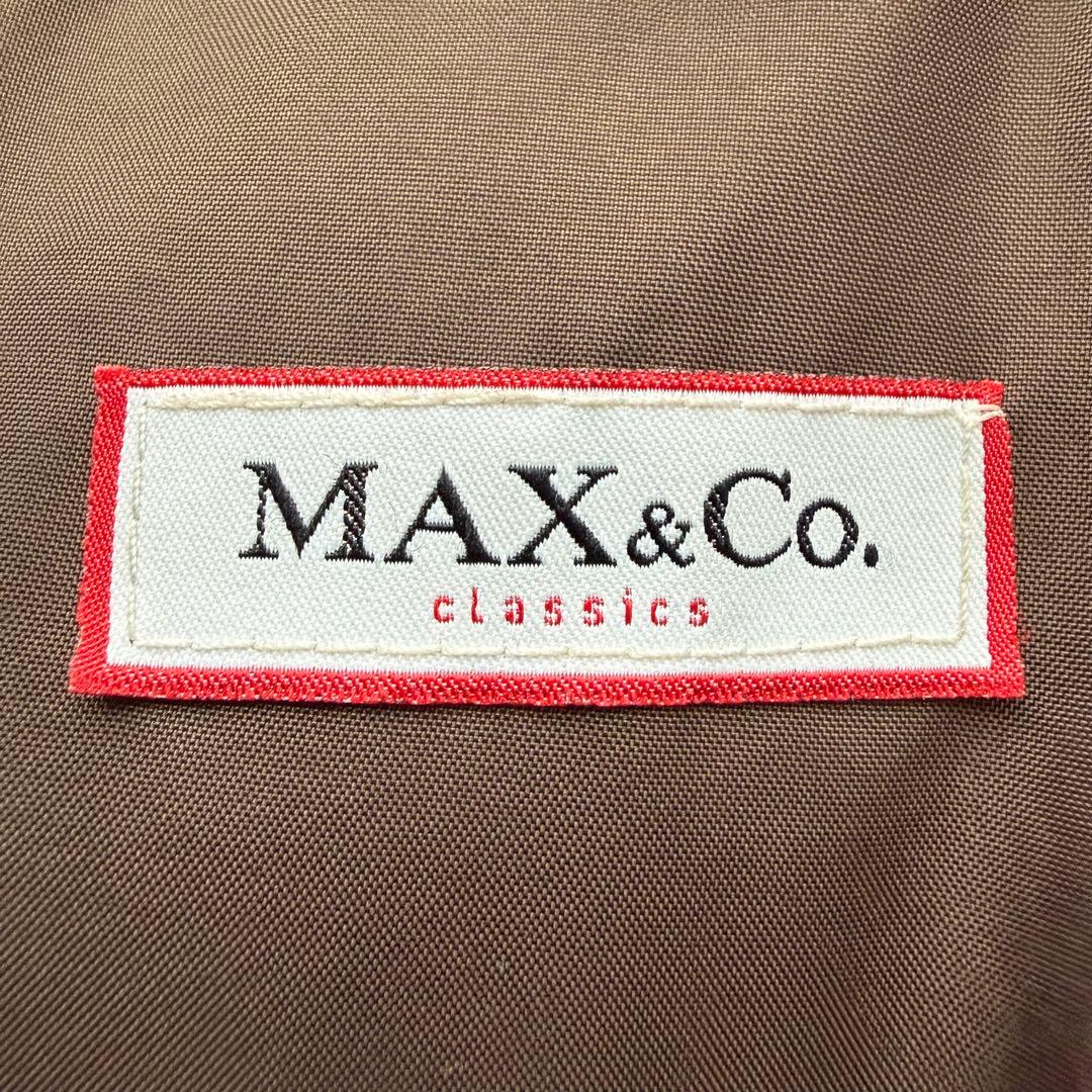 美品☆マックスマーラ マックスアンドコー ロングダウンコート ブラウン 44