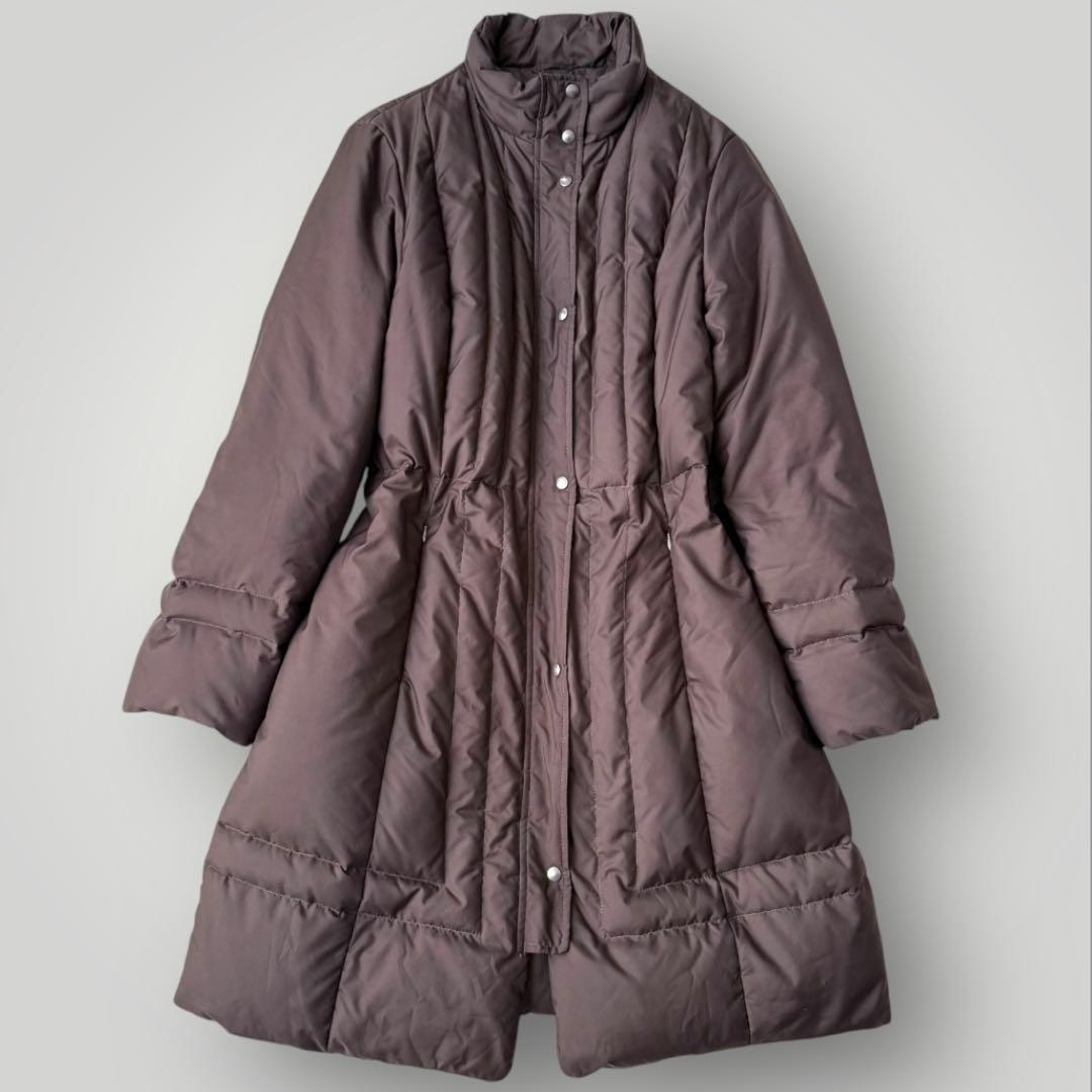 美品☆マックスマーラ マックスアンドコー ロングダウンコート ブラウン 44