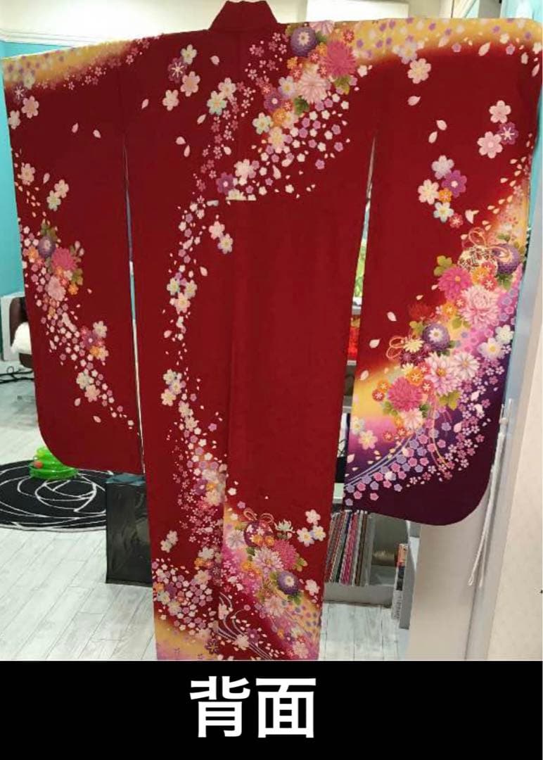 京都きもの友禅　振袖と帯セット