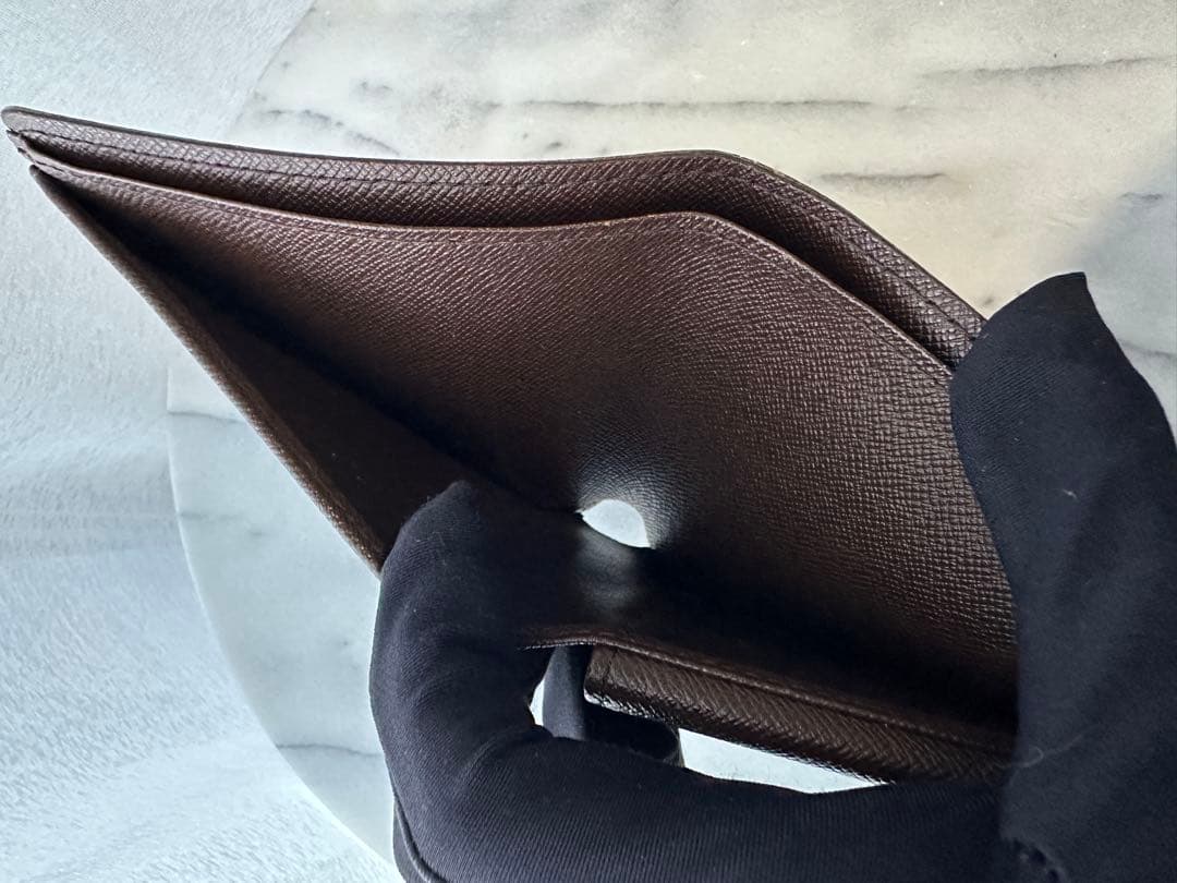 ルイヴィトン マルコ ダミエ 二つ折り財布 美品