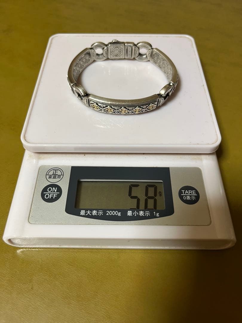 コンスタンティーノ konstantino シルバー18kゴールドブレスレット