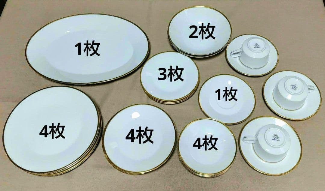 Noritake　お皿22枚　3カップ　ノリタケ未使用　まとめ売り